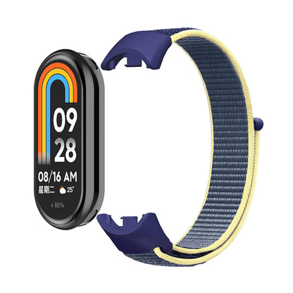 ENKAY HAT-PRINCE For Xiaomi Smart Band 8 Nylon Watch Band Set with PMMA Screen Film, Sticker Wrist Strap