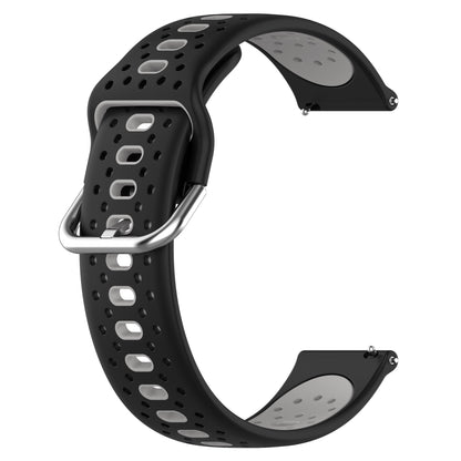 Silicone Watch Band for Samsung Galaxy Watch6 40mm 44mm / Watch6 Classic 43mm 47mm / Watch 5 40mm 44mm / Watch4 40mm 44mm , 20mm Dual-color Straps