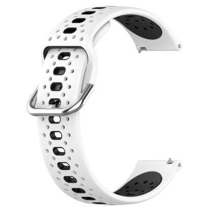 Silicone Watch Band for Samsung Galaxy Watch6 40mm 44mm / Watch6 Classic 43mm 47mm / Watch 5 40mm 44mm / Watch4 40mm 44mm , 20mm Dual-color Straps