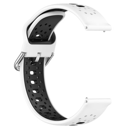 Silicone Watch Band for Samsung Galaxy Watch6 40mm 44mm / Watch6 Classic 43mm 47mm / Watch 5 40mm 44mm / Watch4 40mm 44mm , 20mm Dual-color Straps