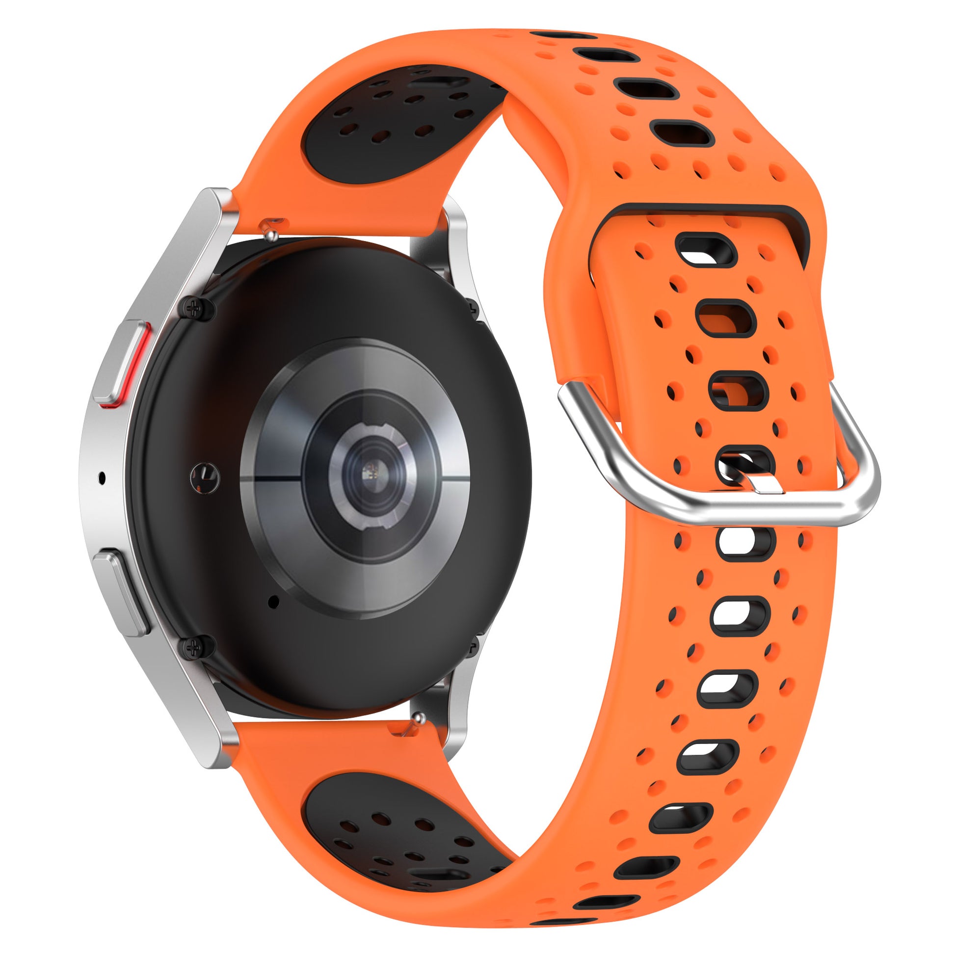 Silicone Watch Band for Samsung Galaxy Watch6 40mm 44mm / Watch6 Classic 43mm 47mm / Watch 5 40mm 44mm / Watch4 40mm 44mm , 20mm Dual-color Straps