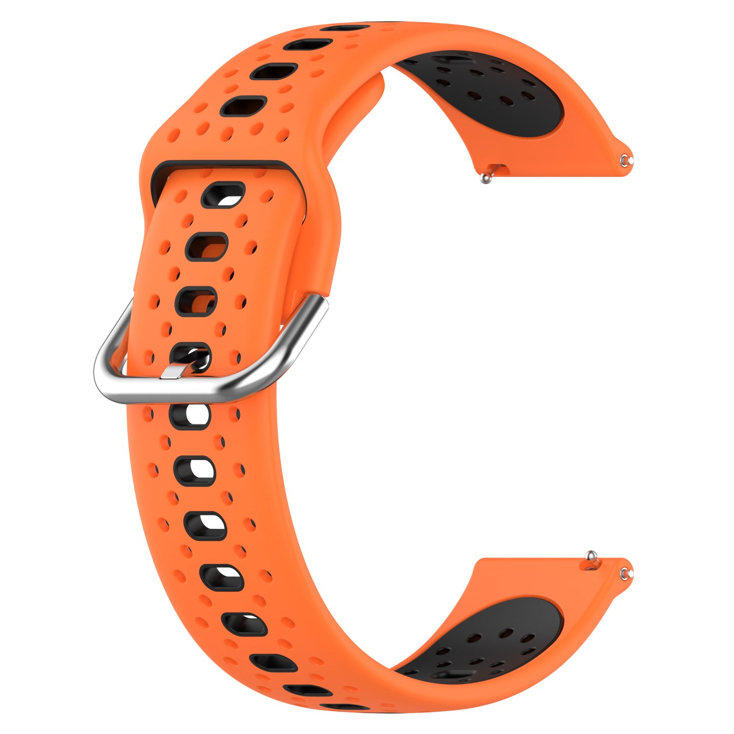 Silicone Watch Band for Samsung Galaxy Watch6 40mm 44mm / Watch6 Classic 43mm 47mm / Watch 5 40mm 44mm / Watch4 40mm 44mm , 20mm Dual-color Straps