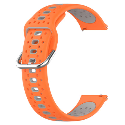 Silicone Watch Band for Samsung Galaxy Watch6 40mm 44mm / Watch6 Classic 43mm 47mm / Watch 5 40mm 44mm / Watch4 40mm 44mm , 20mm Dual-color Straps