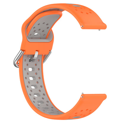 Silicone Watch Band for Samsung Galaxy Watch6 40mm 44mm / Watch6 Classic 43mm 47mm / Watch 5 40mm 44mm / Watch4 40mm 44mm , 20mm Dual-color Straps