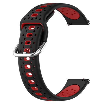 Silicone Watch Band for Samsung Galaxy Watch6 40mm 44mm / Watch6 Classic 43mm 47mm / Watch 5 40mm 44mm / Watch4 40mm 44mm , 20mm Dual-color Straps