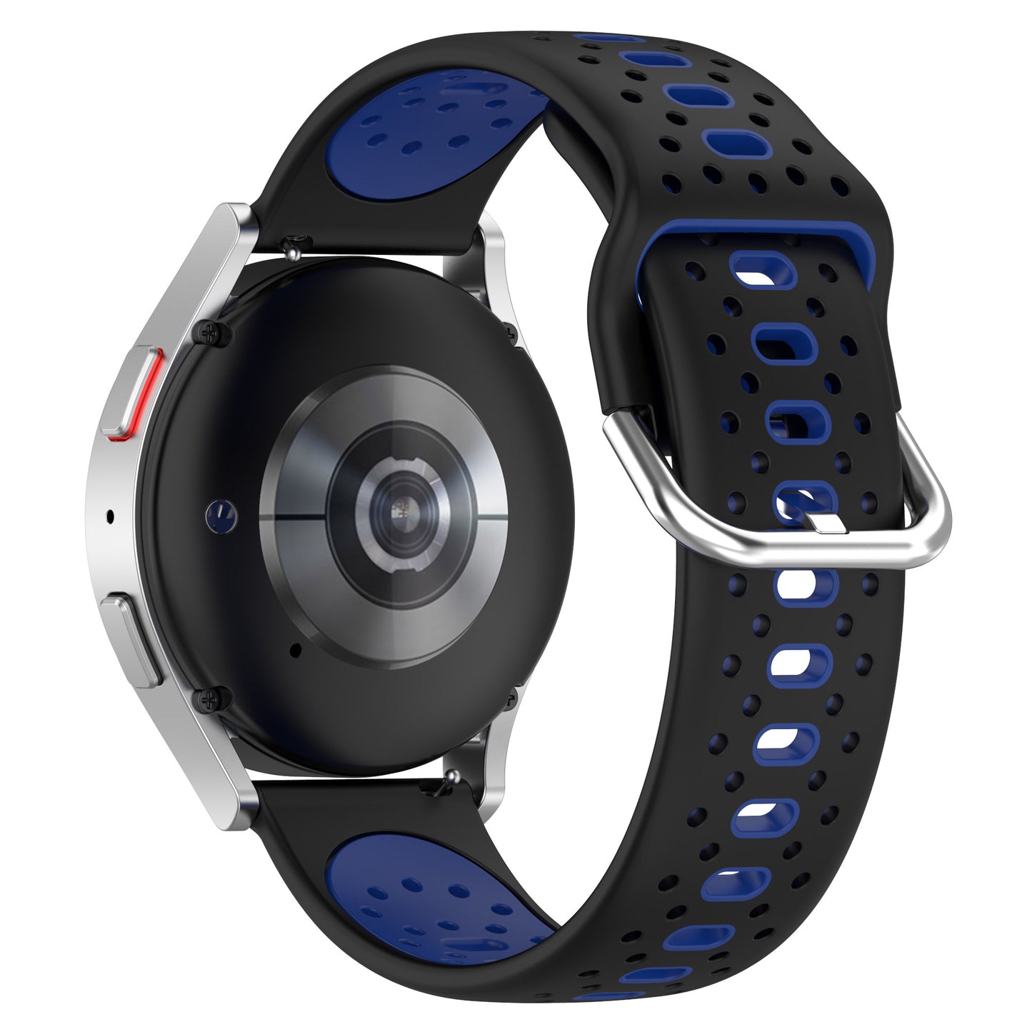 Silicone Watch Band for Samsung Galaxy Watch6 40mm 44mm / Watch6 Classic 43mm 47mm / Watch 5 40mm 44mm / Watch4 40mm 44mm , 20mm Dual-color Straps