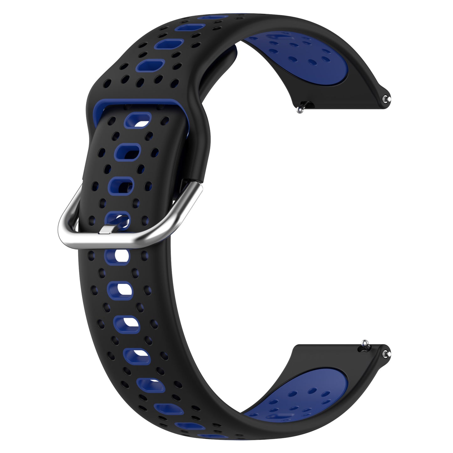 Silicone Watch Band for Samsung Galaxy Watch6 40mm 44mm / Watch6 Classic 43mm 47mm / Watch 5 40mm 44mm / Watch4 40mm 44mm , 20mm Dual-color Straps