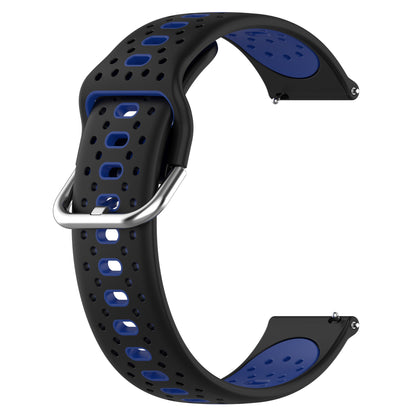 Silicone Watch Band for Samsung Galaxy Watch6 40mm 44mm / Watch6 Classic 43mm 47mm / Watch 5 40mm 44mm / Watch4 40mm 44mm , 20mm Dual-color Straps