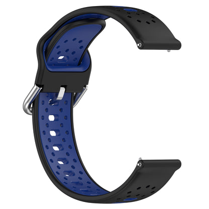 Silicone Watch Band for Samsung Galaxy Watch6 40mm 44mm / Watch6 Classic 43mm 47mm / Watch 5 40mm 44mm / Watch4 40mm 44mm , 20mm Dual-color Straps