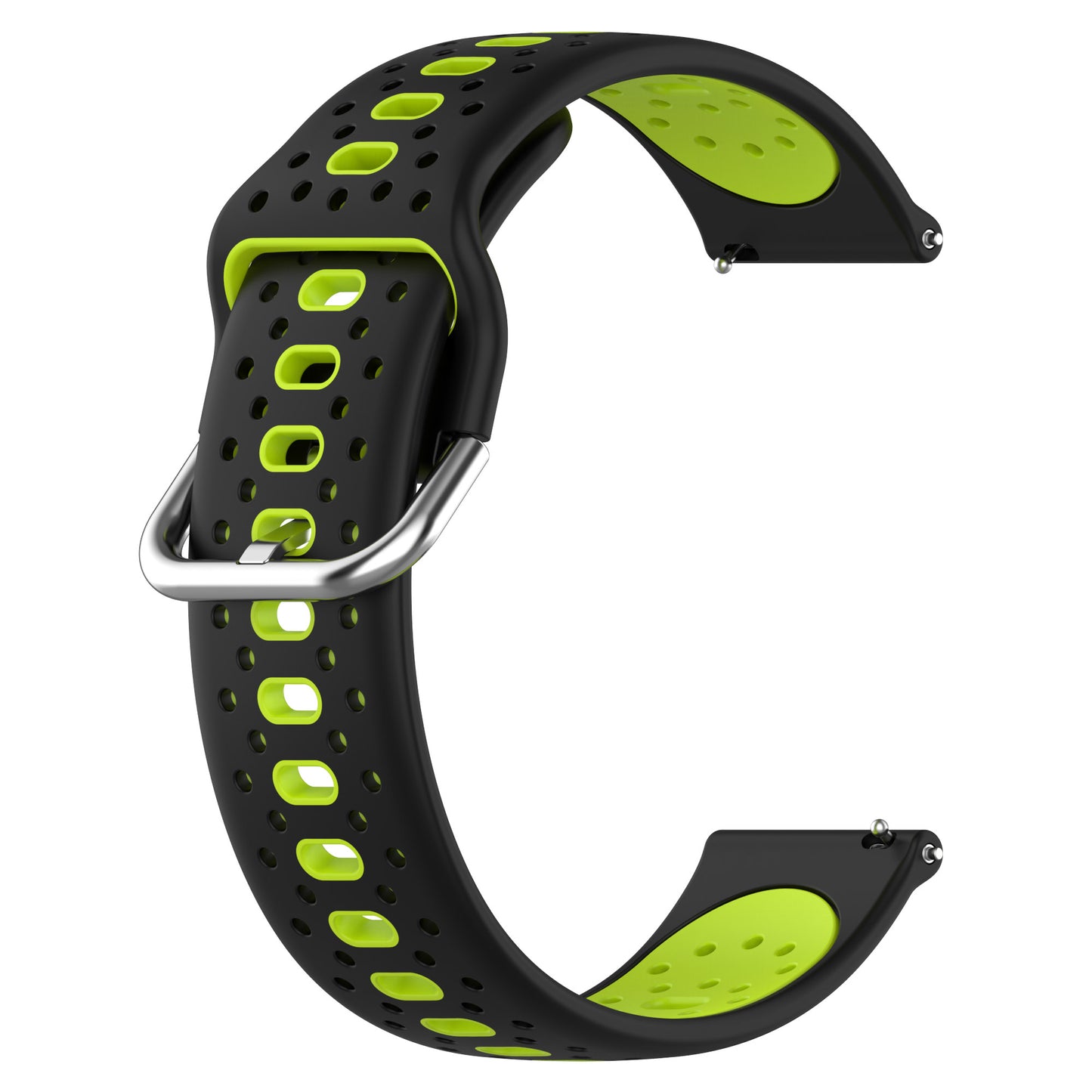 Silicone Watch Band for Samsung Galaxy Watch6 40mm 44mm / Watch6 Classic 43mm 47mm / Watch 5 40mm 44mm / Watch4 40mm 44mm , 20mm Dual-color Straps