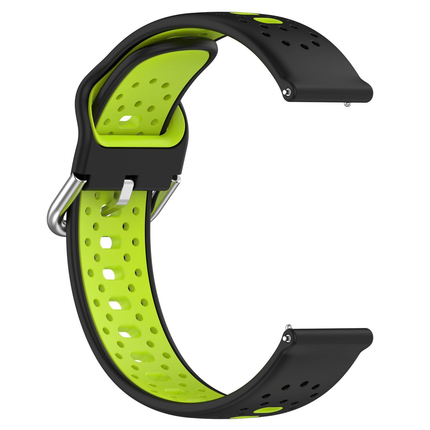 Silicone Watch Band for Samsung Galaxy Watch6 40mm 44mm / Watch6 Classic 43mm 47mm / Watch 5 40mm 44mm / Watch4 40mm 44mm , 20mm Dual-color Straps