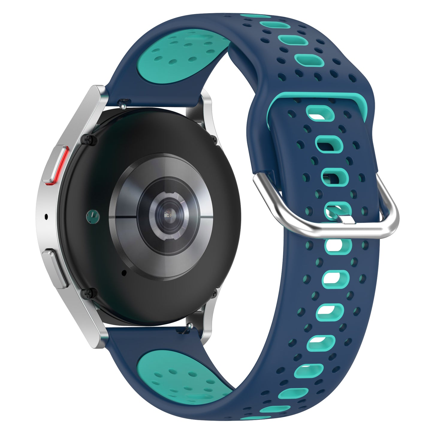 Silicone Watch Band for Samsung Galaxy Watch6 40mm 44mm / Watch6 Classic 43mm 47mm / Watch 5 40mm 44mm / Watch4 40mm 44mm , 20mm Dual-color Straps
