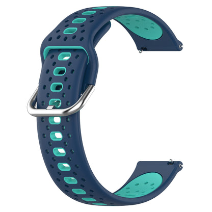Silicone Watch Band for Samsung Galaxy Watch6 40mm 44mm / Watch6 Classic 43mm 47mm / Watch 5 40mm 44mm / Watch4 40mm 44mm , 20mm Dual-color Straps