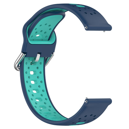 Silicone Watch Band for Samsung Galaxy Watch6 40mm 44mm / Watch6 Classic 43mm 47mm / Watch 5 40mm 44mm / Watch4 40mm 44mm , 20mm Dual-color Straps