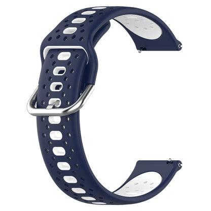 Silicone Watch Band for Samsung Galaxy Watch6 40mm 44mm / Watch6 Classic 43mm 47mm / Watch 5 40mm 44mm / Watch4 40mm 44mm , 20mm Dual-color Straps