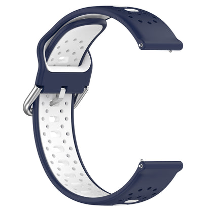 Silicone Watch Band for Samsung Galaxy Watch6 40mm 44mm / Watch6 Classic 43mm 47mm / Watch 5 40mm 44mm / Watch4 40mm 44mm , 20mm Dual-color Straps