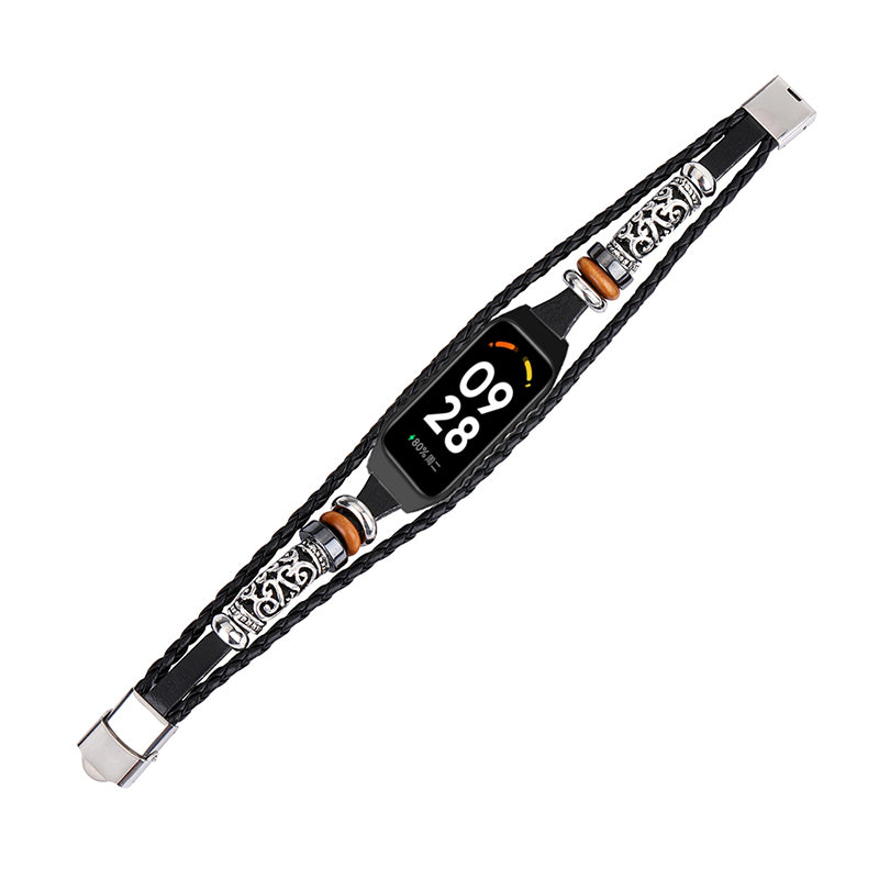 For Xiaomi Redmi Band 2 Watch Band Boho Bead Metal Jewelry Retro Strap DIY Bracelets