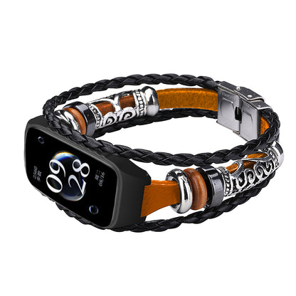 For Xiaomi Redmi Band 2 Watch Band Boho Bead Metal Jewelry Retro Strap DIY Bracelets