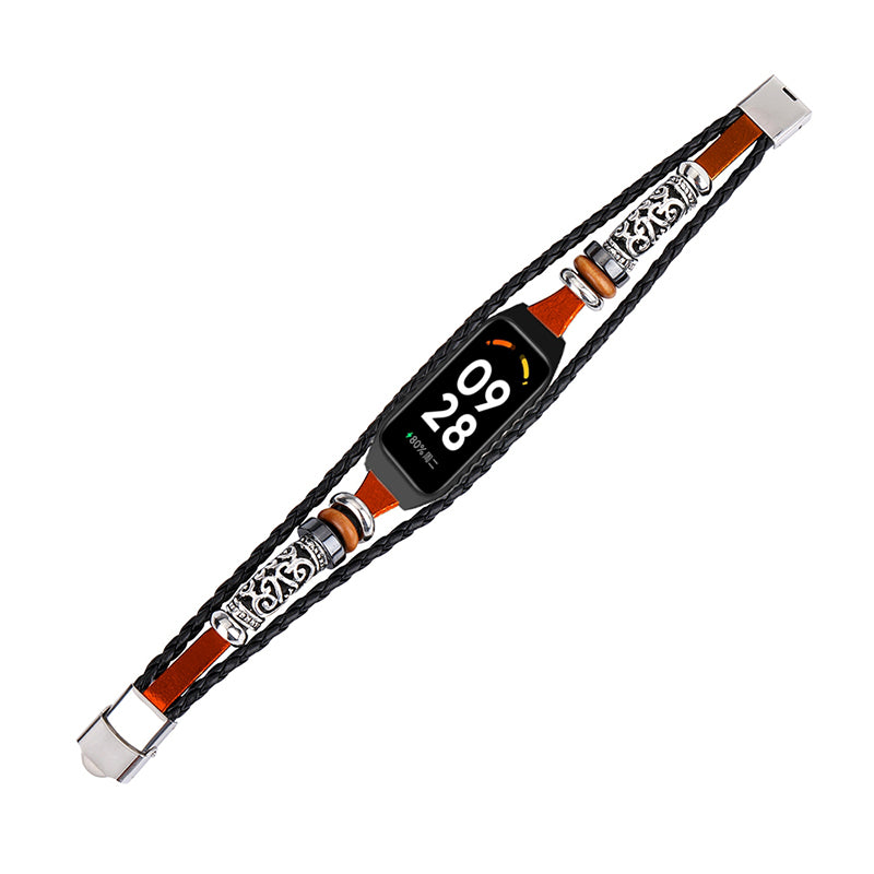 For Xiaomi Redmi Band 2 Watch Band Boho Bead Metal Jewelry Retro Strap DIY Bracelets
