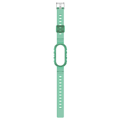 For Xiaomi Smart Band 8 Wrist Band Transparent Silicone Watch Strap with Integrated Watch Case