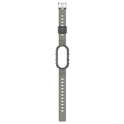 For Xiaomi Smart Band 8 Wrist Band Transparent Silicone Watch Strap with Integrated Watch Case