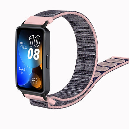 For Huawei Band 8 Nylon Watch Band Adjustable Sport Loop Breathable Replacement Strap