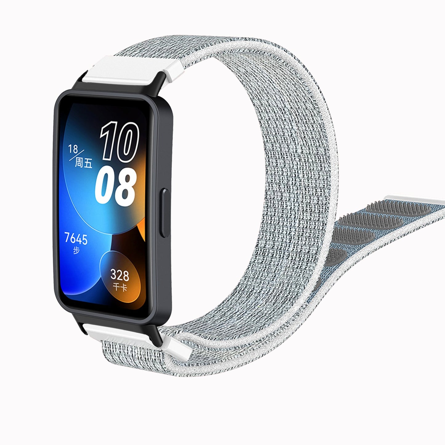 For Huawei Band 8 Nylon Watch Band Adjustable Sport Loop Breathable Replacement Strap