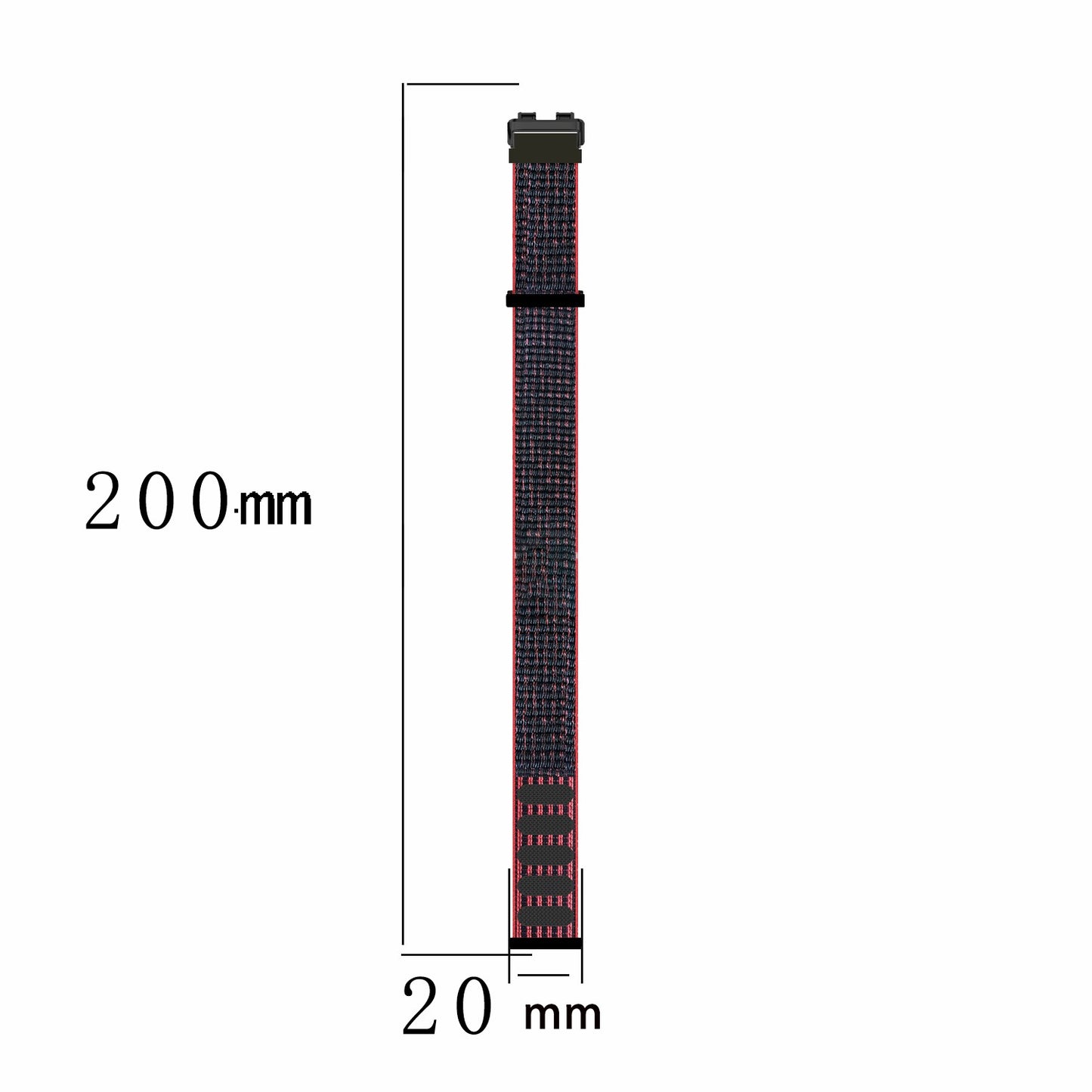 For Huawei Band 8 Nylon Watch Band Adjustable Sport Loop Breathable Replacement Strap