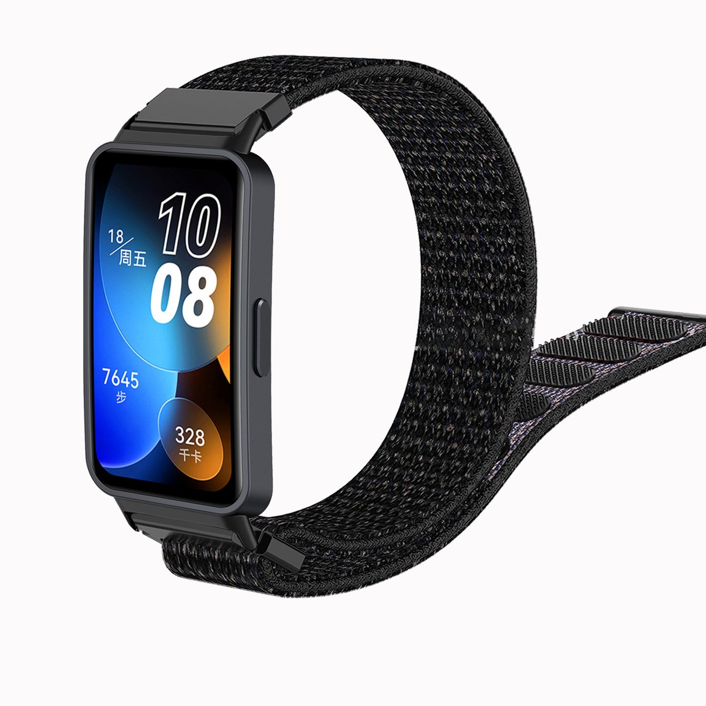 For Huawei Band 8 Nylon Watch Band Adjustable Sport Loop Breathable Replacement Strap
