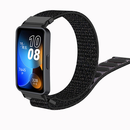 For Huawei Band 8 Nylon Watch Band Adjustable Sport Loop Breathable Replacement Strap