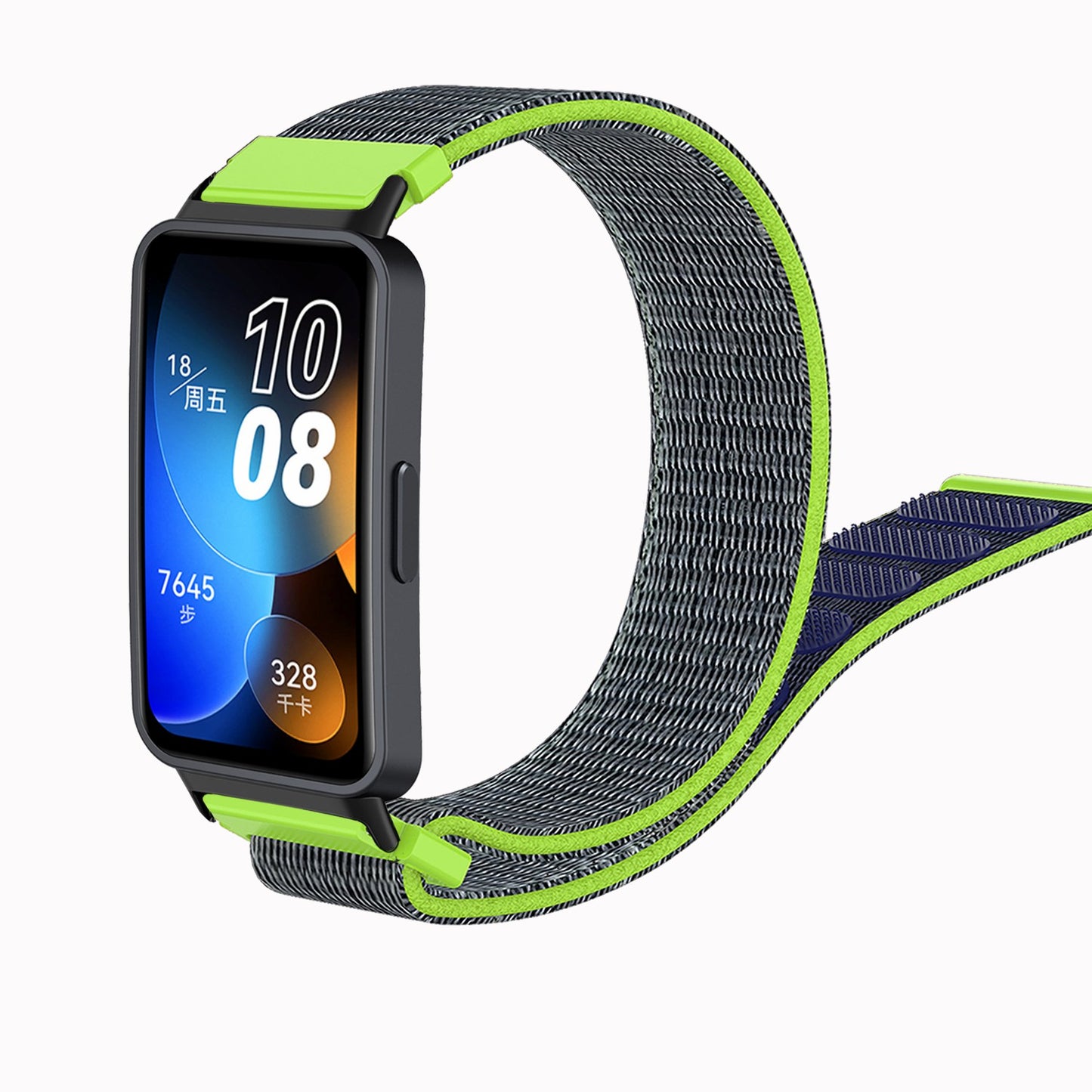 For Huawei Band 8 Nylon Watch Band Adjustable Sport Loop Breathable Replacement Strap