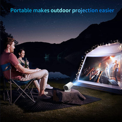 HY300 Android 11.0 Portable Projector 2.4G / 5G WiFi BT4.1 1280*720dpi 120 Ansi Lumens Home Theater Media Player
