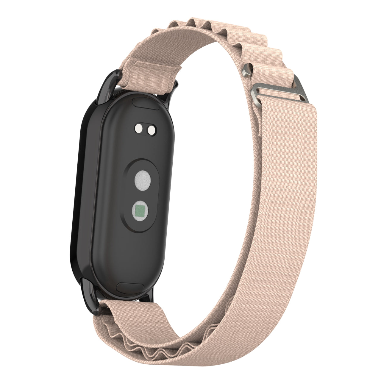 Nylon Watch Band for Xiaomi Smart Band 8 Adjustable Replacement Wrist Strap with Black Connector