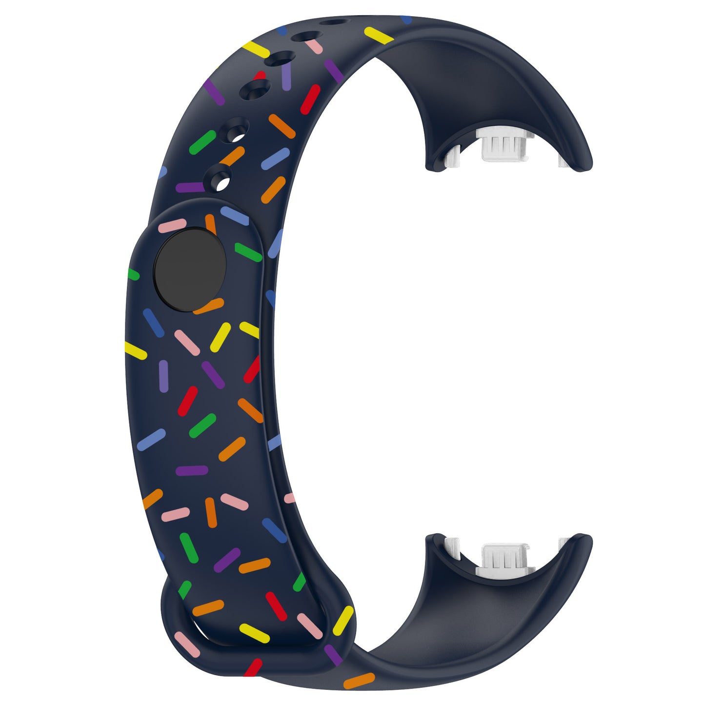 For Xiaomi Smart Band 8 Silicone Watch Strap Colorful Dot Replacement Wrist Band
