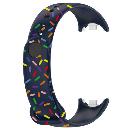 For Xiaomi Smart Band 8 Silicone Watch Strap Colorful Dot Replacement Wrist Band