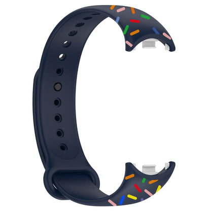 For Xiaomi Smart Band 8 Silicone Watch Strap Colorful Dot Replacement Wrist Band