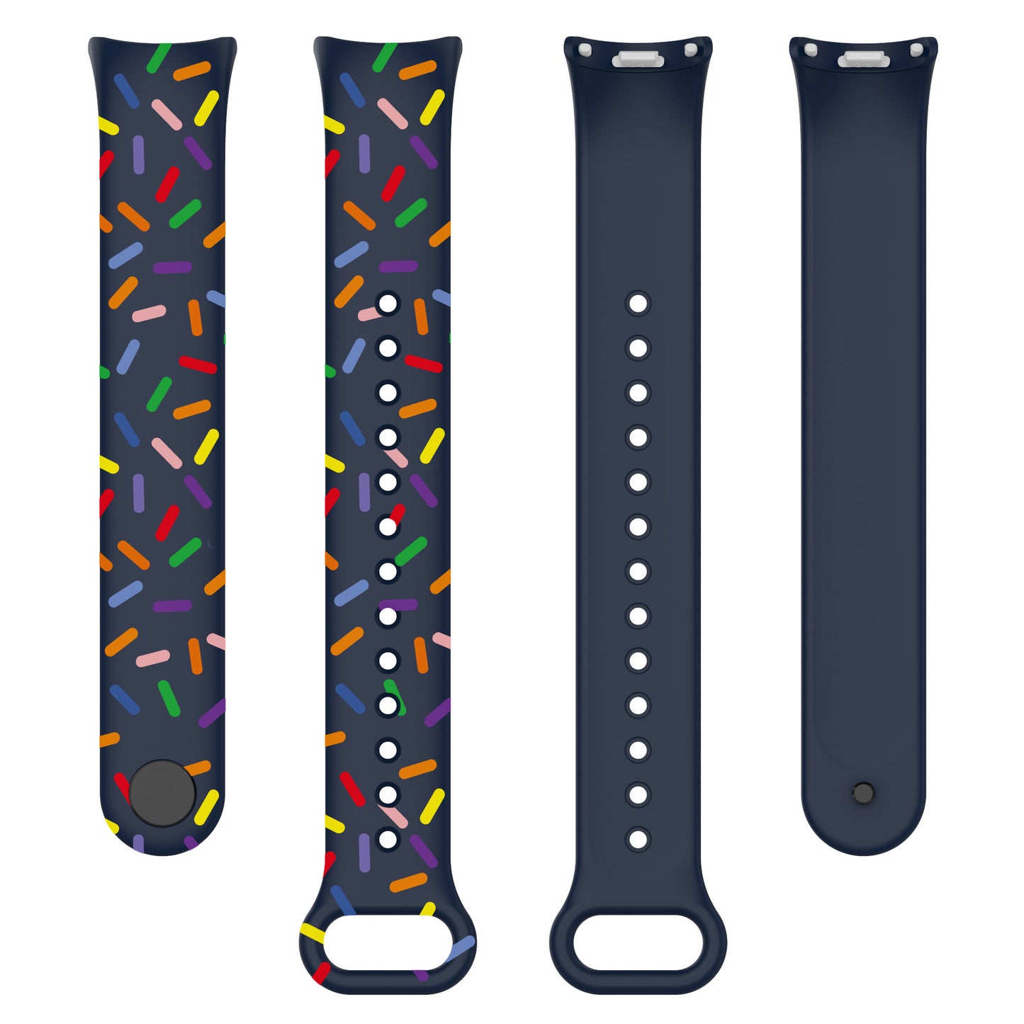 For Xiaomi Smart Band 8 Silicone Watch Strap Colorful Dot Replacement Wrist Band