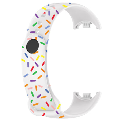 For Xiaomi Smart Band 8 Silicone Watch Strap Colorful Dot Replacement Wrist Band