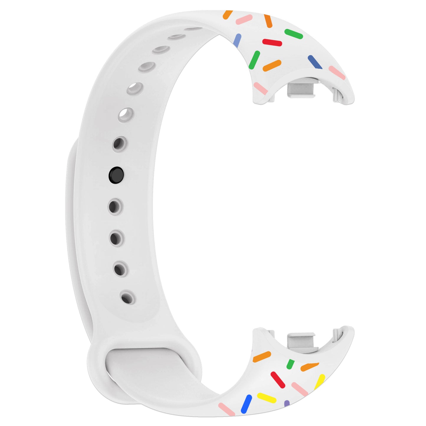 For Xiaomi Smart Band 8 Silicone Watch Strap Colorful Dot Replacement Wrist Band