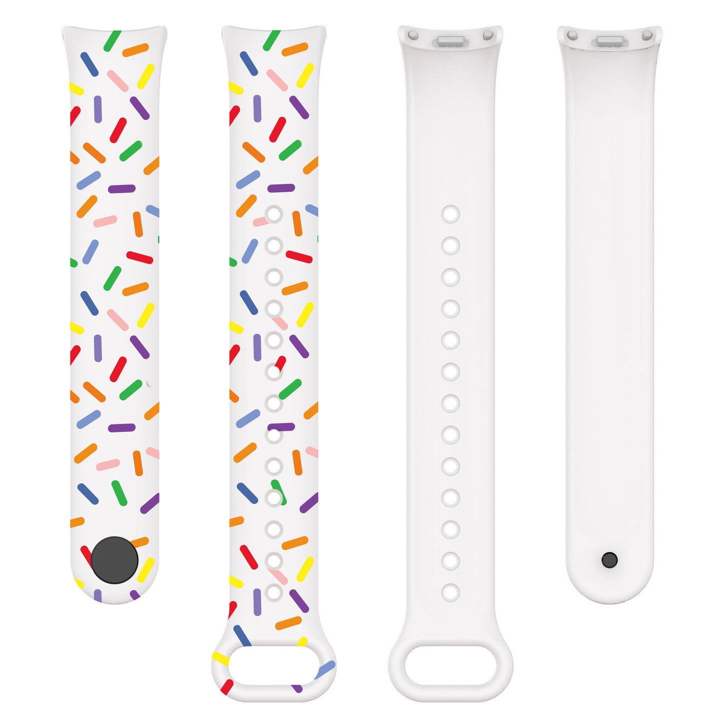 For Xiaomi Smart Band 8 Silicone Watch Strap Colorful Dot Replacement Wrist Band