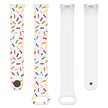 For Xiaomi Smart Band 8 Silicone Watch Strap Colorful Dot Replacement Wrist Band
