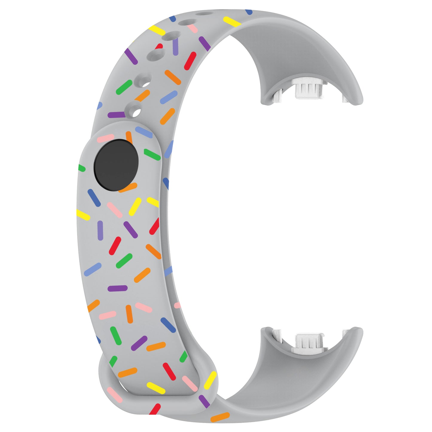 For Xiaomi Smart Band 8 Silicone Watch Strap Colorful Dot Replacement Wrist Band