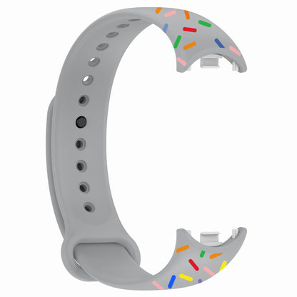 For Xiaomi Smart Band 8 Silicone Watch Strap Colorful Dot Replacement Wrist Band