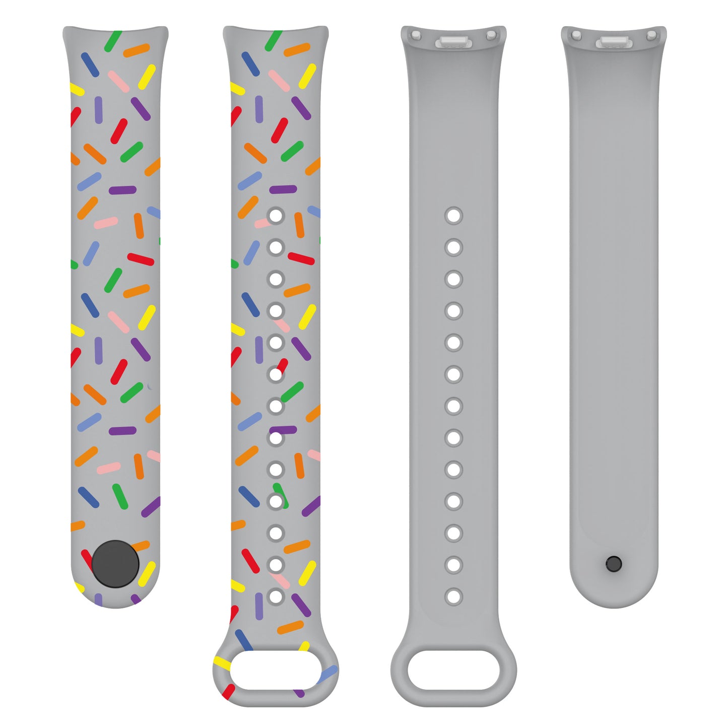 For Xiaomi Smart Band 8 Silicone Watch Strap Colorful Dot Replacement Wrist Band