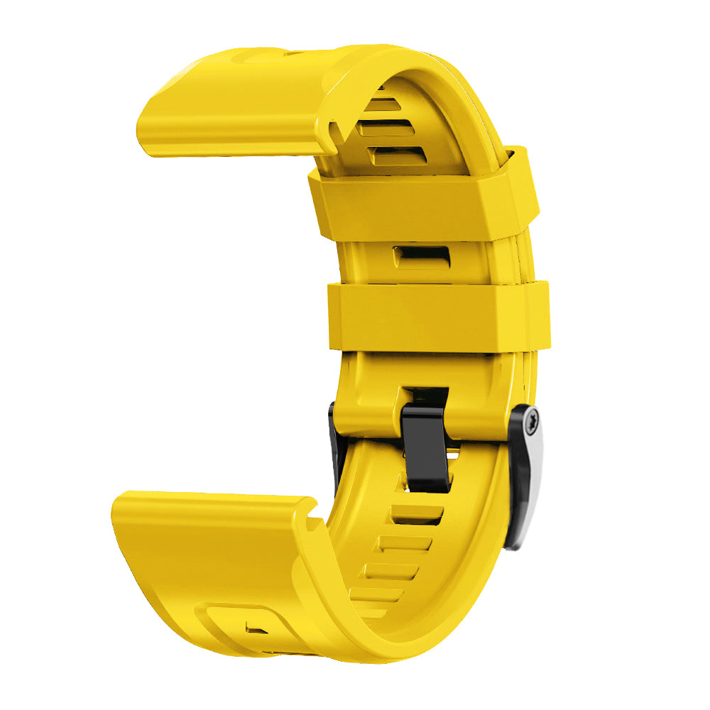 Silicone Watch Band for Garmin Forerunner 965 / 955 / 945 / 935 Waterproof Soft Strap with Black Buckle