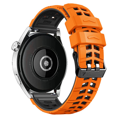 For Huawei Watch 4 / 4 Pro / Watch 3 / 3 Pro Silicone Watch Band 22mm Textured Watch Strap with Dual Buckle