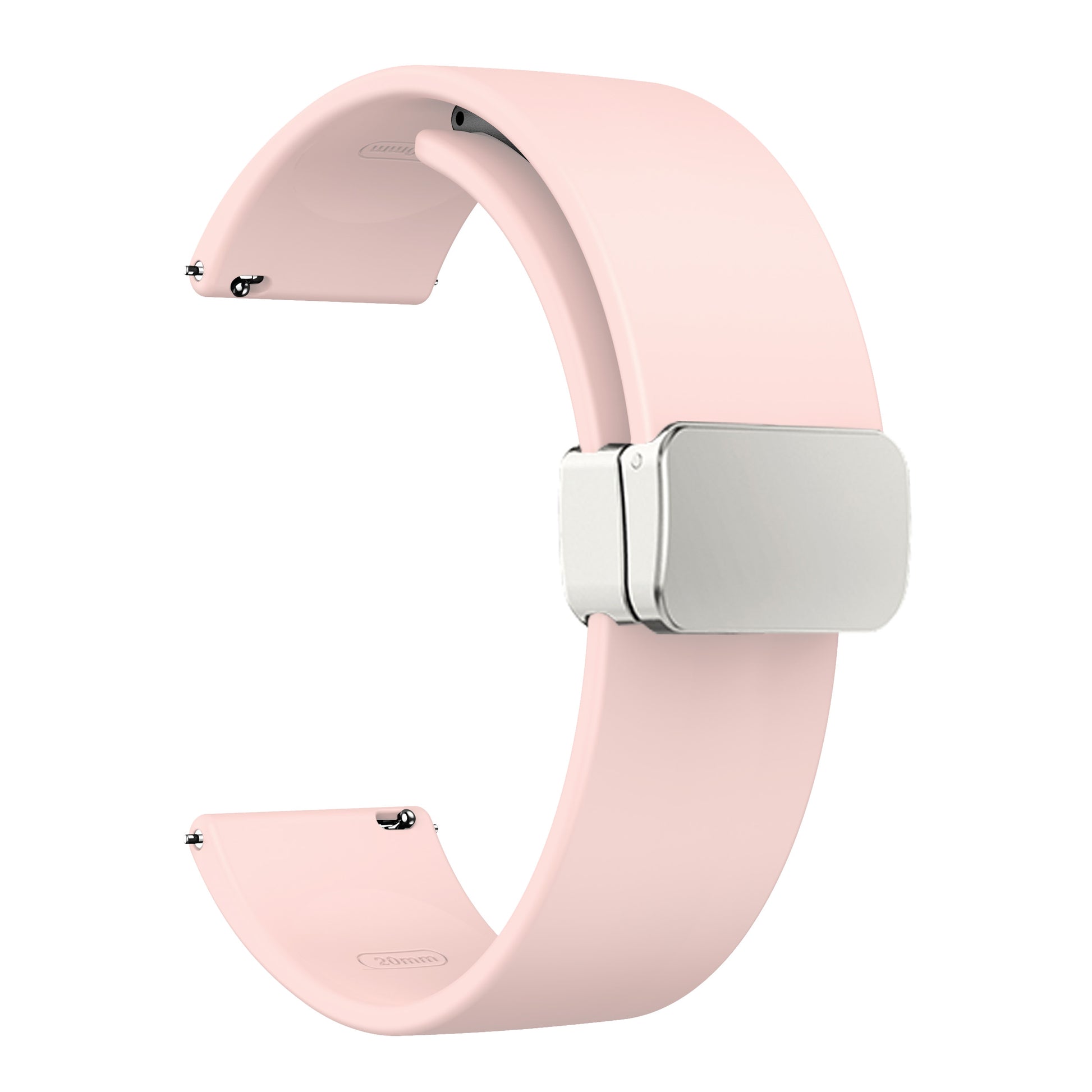 Sport Bands for Huawei Watch 4 / Watch 4 Pro / Watch 3 / Watch 3 Pro , Silicone 22mm Watch Strap with Silver Magnetic Folding Buckle