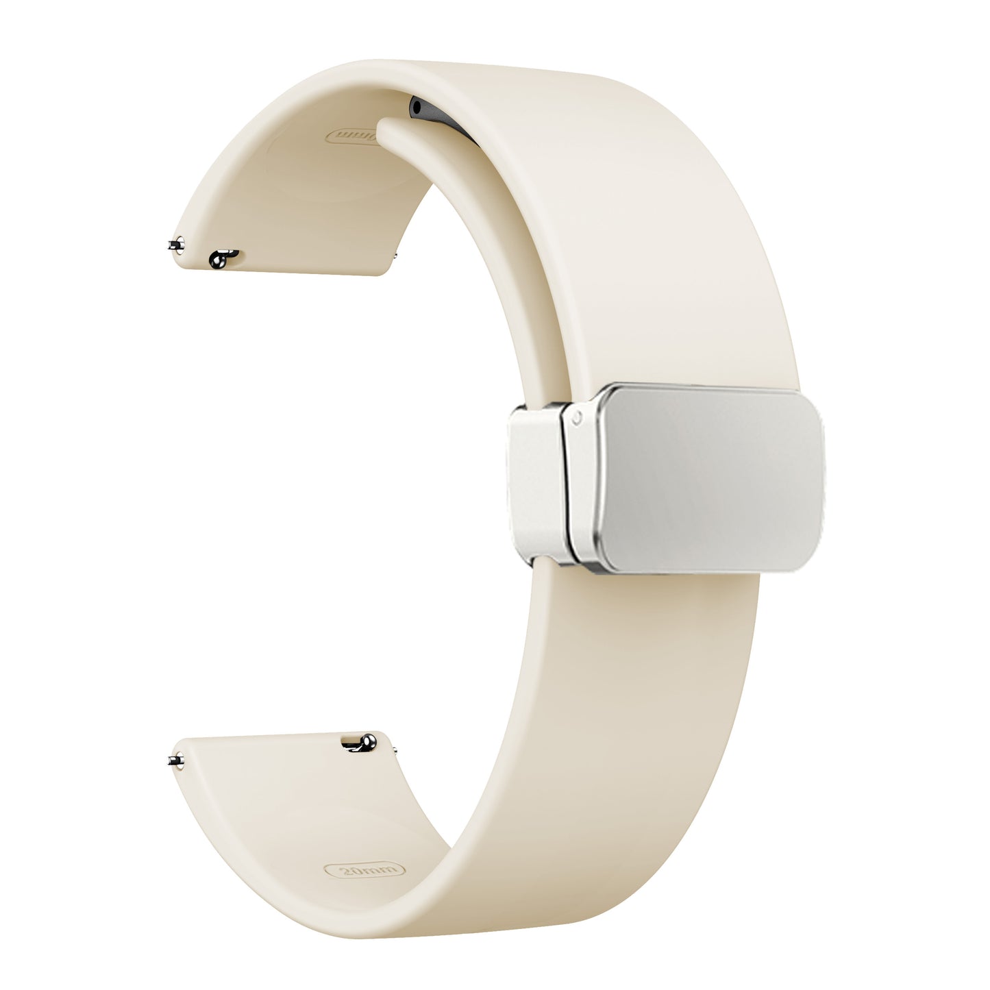 Sport Bands for Huawei Watch 4 / Watch 4 Pro / Watch 3 / Watch 3 Pro , Silicone 22mm Watch Strap with Silver Magnetic Folding Buckle