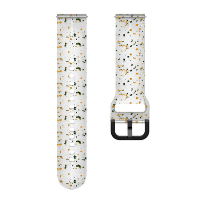 For Garmin VivoMove Trend / Luxe / Style 20mm Watch Band Silicone Wrist Strap with Square Buckle