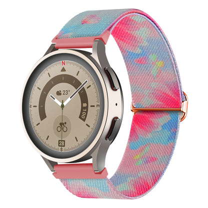 Nylon Watch Band for Coros Pace 2 / Apex 42mm , 20mm Pattern Adjustable Braided Loop Strap
